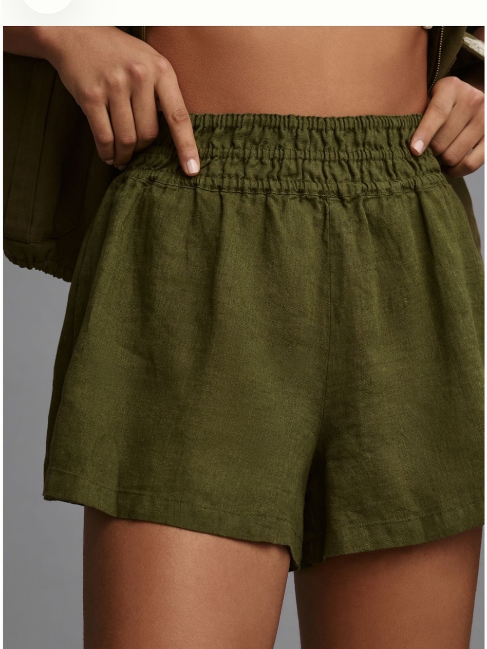 Somerset Linen Shorts Green